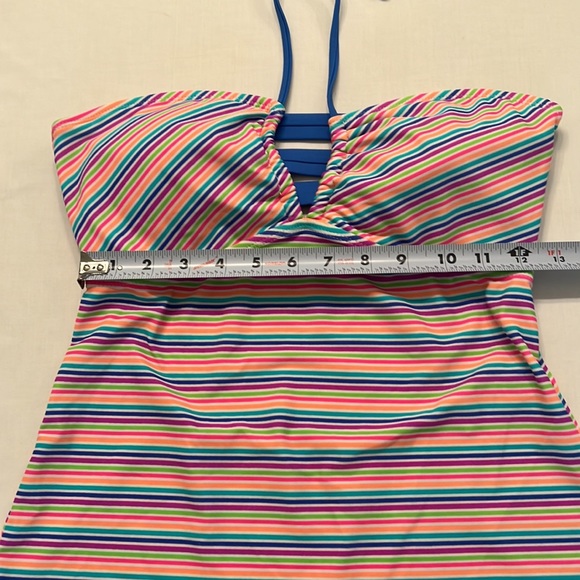 U30- 2 Large Tankini Tops: 1) Hula Honey Halter 2) Unbranded Racerback - Picture 5 of 14